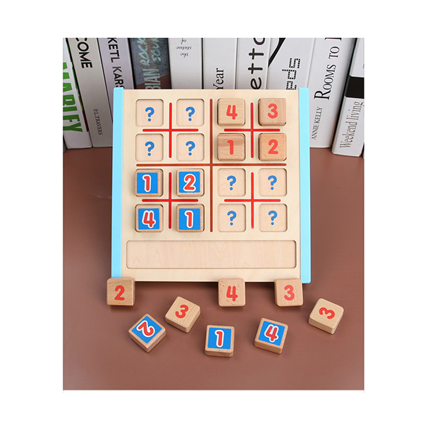 木制数独游戏板 智力方块 木质