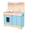 粉色瑞典儿童木制玩具声光厨房【78*68*28.5CM】 单色清装 木质