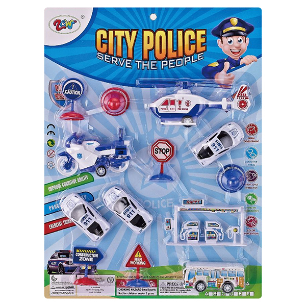 警察组合 回力 塑料