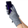 反光加绒加厚触屏手套 男人 均码 分指手套 100%聚酯纤维