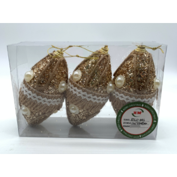 12CM 3PCS Christmas Charm