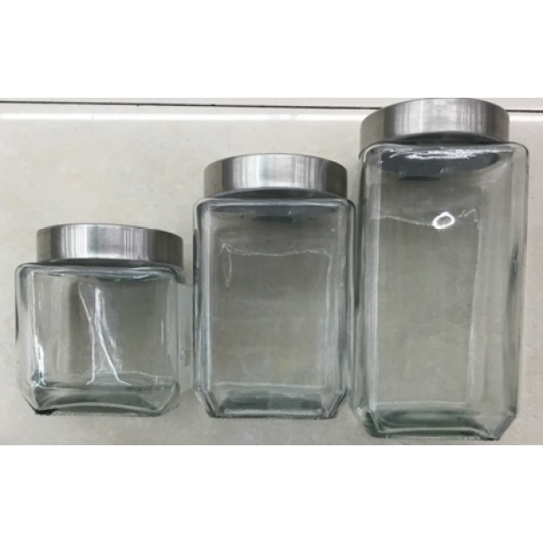 玻璃密封零食储物罐【500ML】 单色清装 玻璃