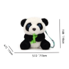 毛绒熊猫零钱斜挎包 混色 混色 聚酯纤维