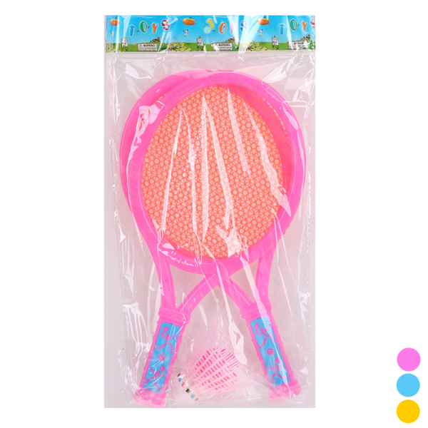 球拍带羽毛球,球 塑料