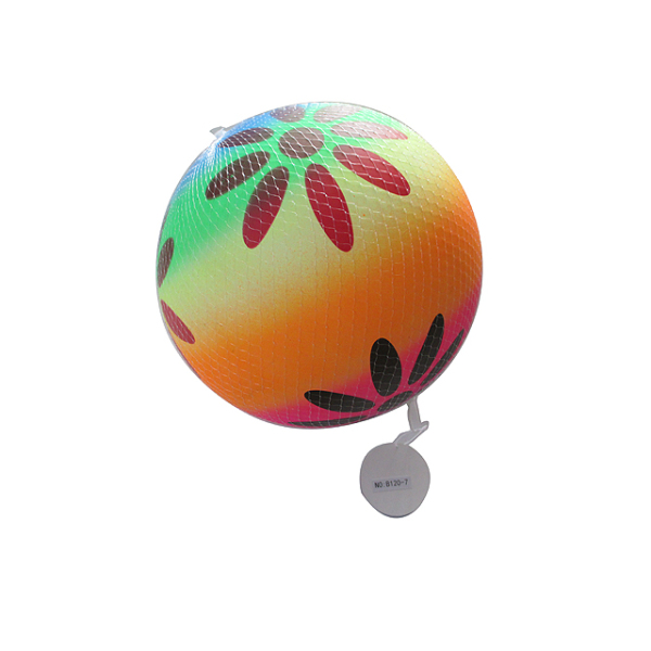 9寸太阳花彩虹充气球 塑料