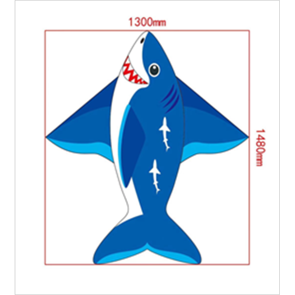 蓝鲨鱼风筝 布绒