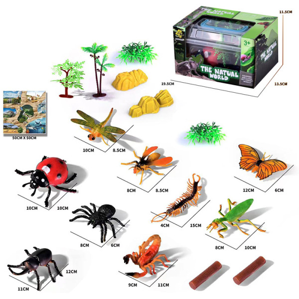 昆虫动物套装 塑料