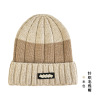 双色条纹毛线帽 中性 56-60CM 冬帽 100%腈纶
