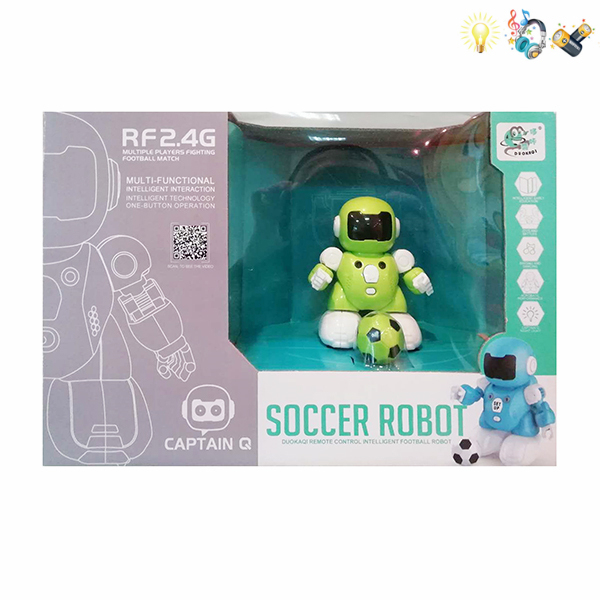 对战机器人带足球,USB充电线,说明书 遥控 灯光 音乐 不分语种IC 包电 塑料