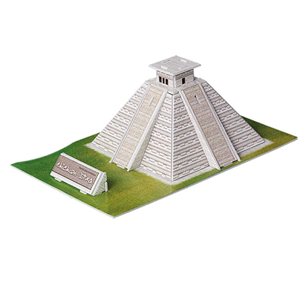 19pcs3D玛雅金字塔拼图 建筑物 塑料