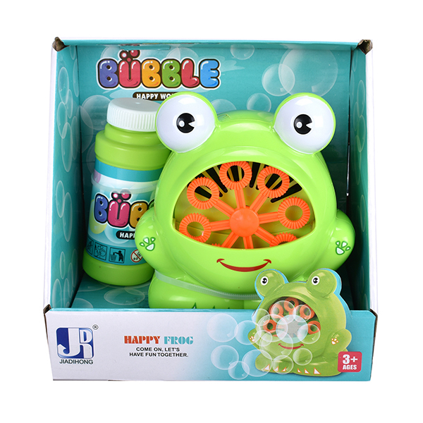 青蛙泡泡机带泡泡水 电动 手摇 实色 塑料