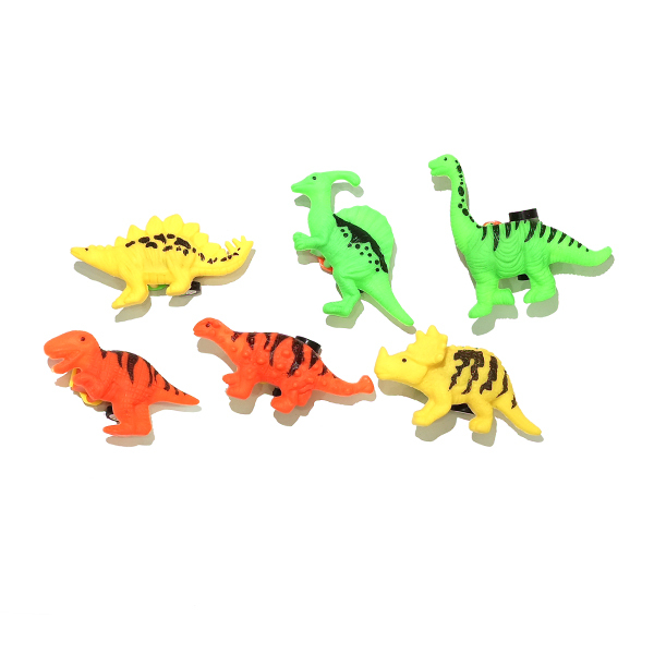 6款恐龙 回力 塑料
