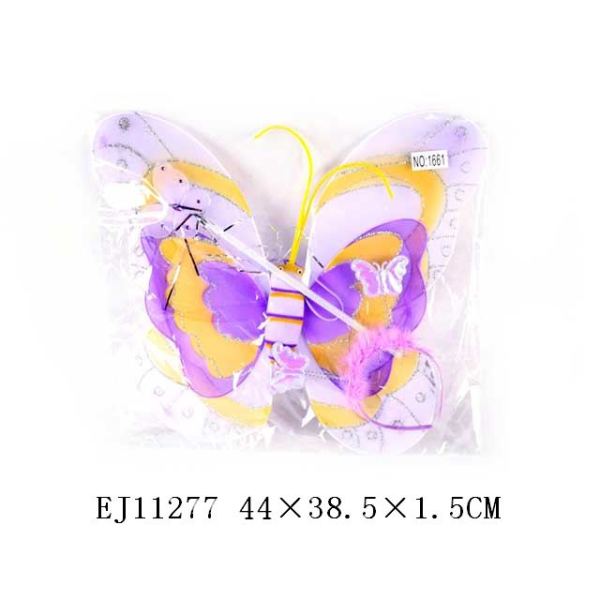 双层蝴蝶翅膀+头饰+天使棒多色