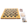 三合一竹制国际象棋 木质