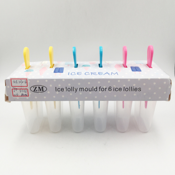 6pcs棒冰模[PC] 冰淇淋模具 塑料