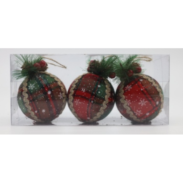 8cm 3PCS Christmas pendant