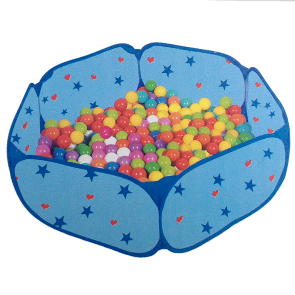心形球池+50粒海洋球 布绒