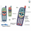 俄文手机 4色 按键式 卡通 电动 音乐 塑料