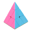 彩色实色金字塔魔方 三角形 3阶 塑料