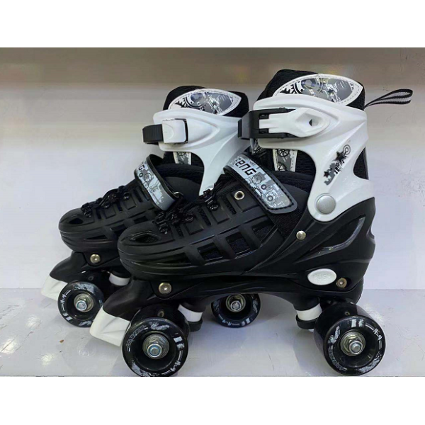 M码35-38双排滑冰鞋 混色 塑料