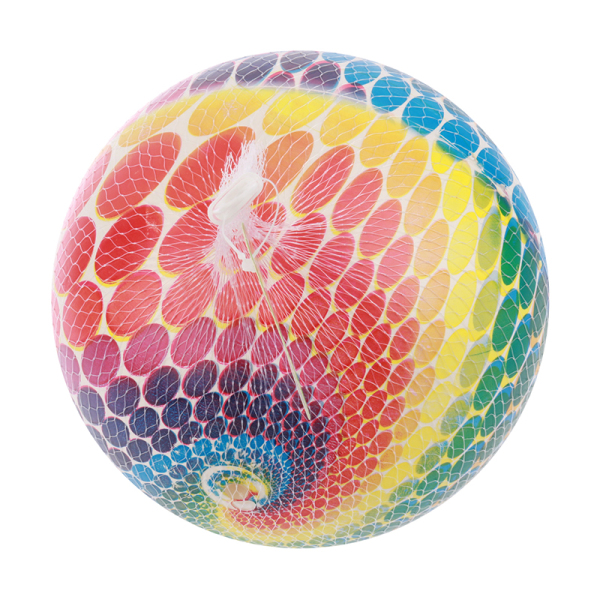 9寸圆圈彩印充气球 塑料