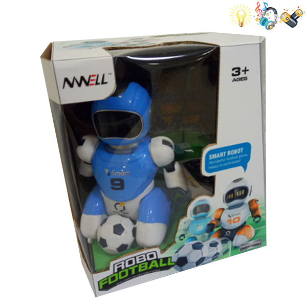 足球机器人带USB 遥控 2通 灯光 音乐 不分语种IC 包电 塑料