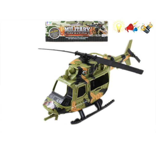 迷彩军事套 滑行 直升机 灯光 声音 不分语种IC 包电 塑料