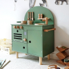 儿童木制玩具绿色小可爱厨房【56*30*78CM】 单色清装 木质