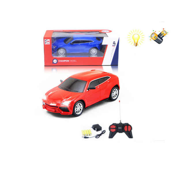 1:20四通兰博基尼SUV遥控车带灯光,电池,充电器红黄白3色 4通 灯光 塑料