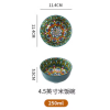 8英寸翡翠翎系列石纹汤碗 单色清装 陶瓷