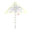 100cm三角形卡通蜻蜓填色风筝带线 布绒