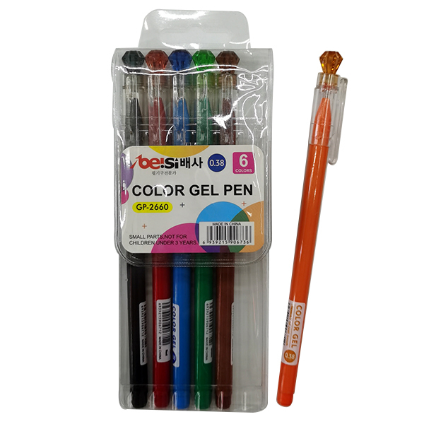15cm 12色彩色中性笔 塑料