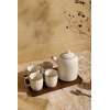 1000ML陶瓷茶壶套装 4人 单色清装 陶瓷
