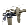 MP7枪 软弹 电动 冲锋枪 实色 塑料