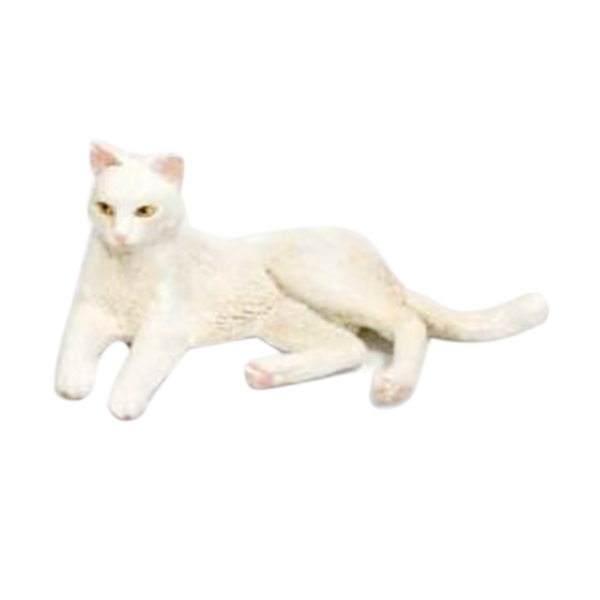 侧躺白猫  塑料