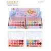 12PCS 2款式 眼影套装 24 盒装 展示盒 塑料