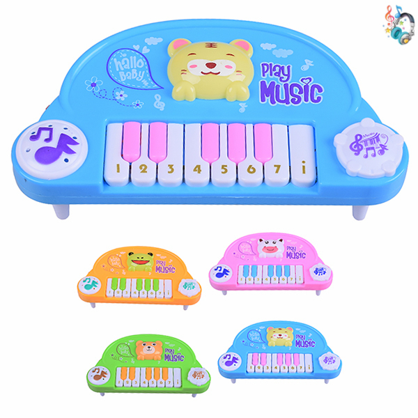 4款动物电子琴带琴脚 卡通 音乐 不分语种IC 塑料