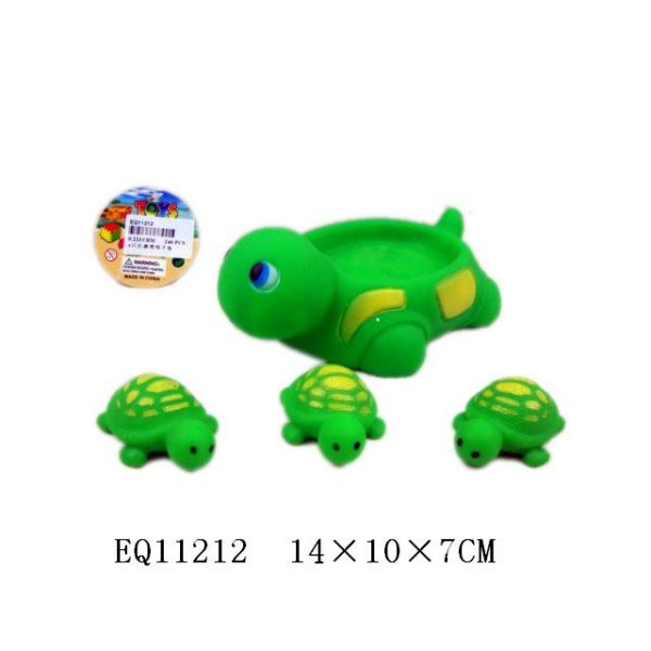 4只庄搪塑母子龟 塑料