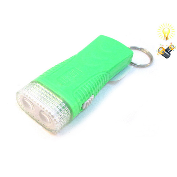 双LED灯手电筒钥匙扣包电 塑料