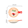 单柄陶瓷烤盘【24.2*18.2*3.2cm】 单色清装 陶瓷