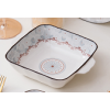 8英寸现代四方烤碗 单色清装 陶瓷