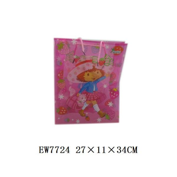 草莓透明大号礼品袋(12pcs/bag) 大号 塑料