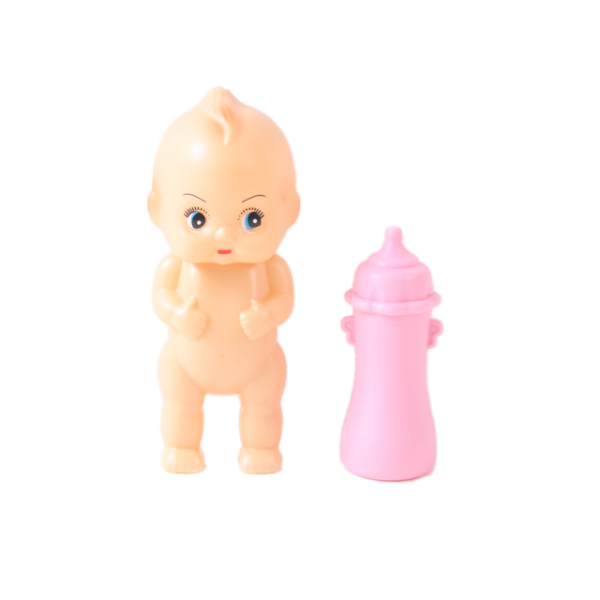 小娃娃带奶瓶 塑料