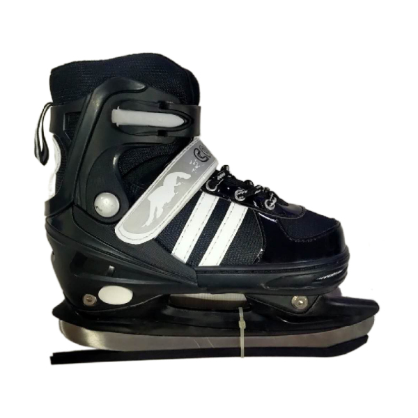 球刀全软面可调节速滑冰刀鞋(S号（31-34)