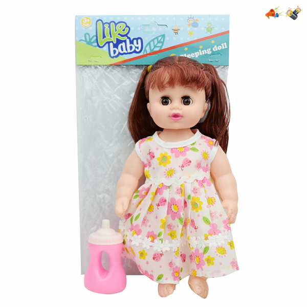 空身肥童娃娃带奶瓶 12寸 声音 不分语种IC 包电 塑料
