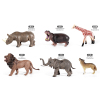 6(pcs)彩绘野生动物模型 塑料