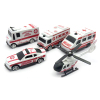 2款式救护车/消防车套装 滑行 实色间喷漆 塑料
