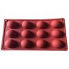 10pcs十二孔半球硅胶蛋糕模具 单色清装 硅胶
