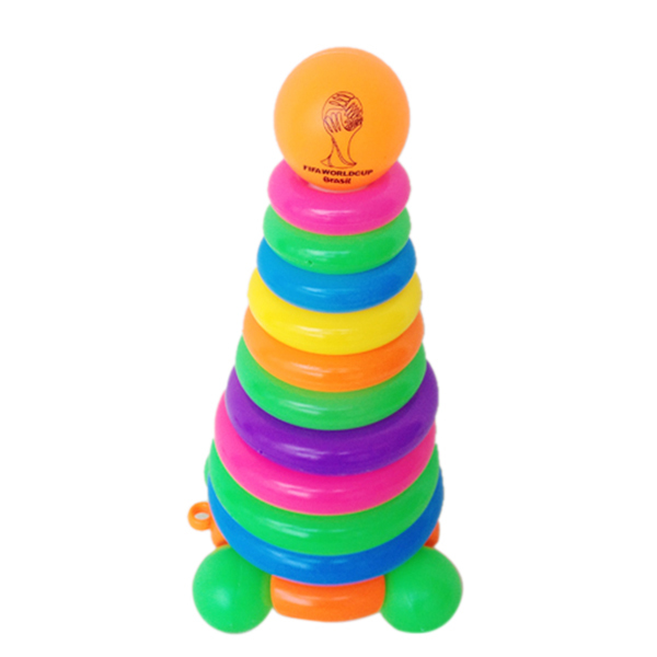 世界杯车轮彩虹套圈 圆形 塑料