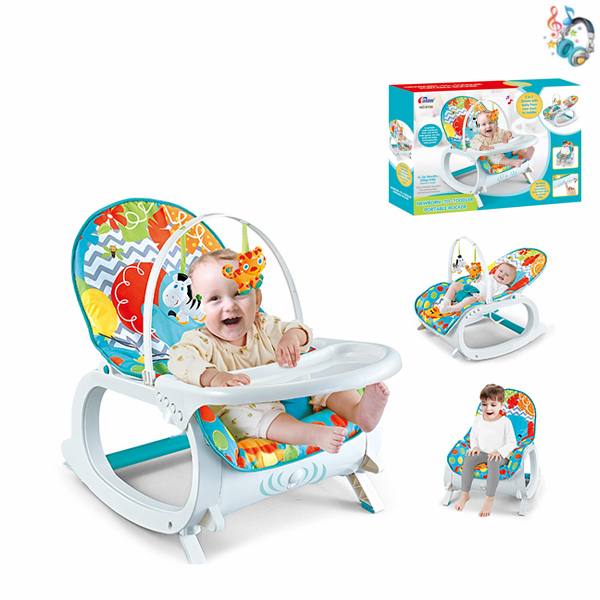 多功能婴儿摇椅+餐台 摇椅 音乐 塑料